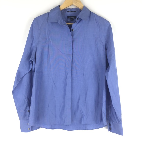 Lands' End Tops - Lands' End Size 12 Hidden Button Shirt Career